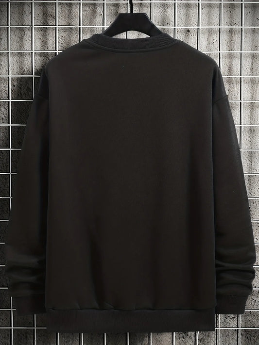 Mens Printed Sweatshirt - MIRPWS40 - Black