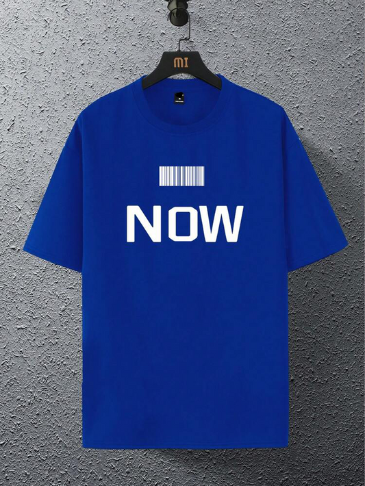 Mens Sticker Printed T-Shirt MMSPS31 - Royal Blue