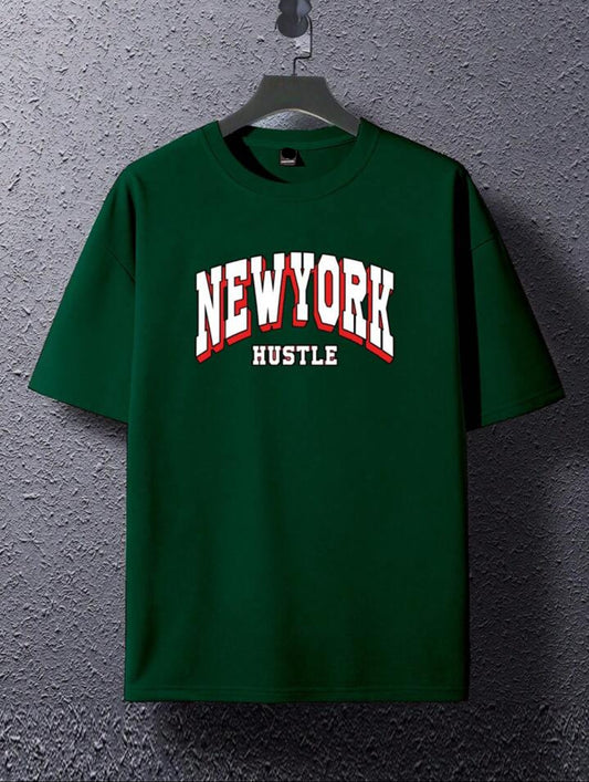 Mens Sticker Printed T-Shirt MMSPS211 - Green