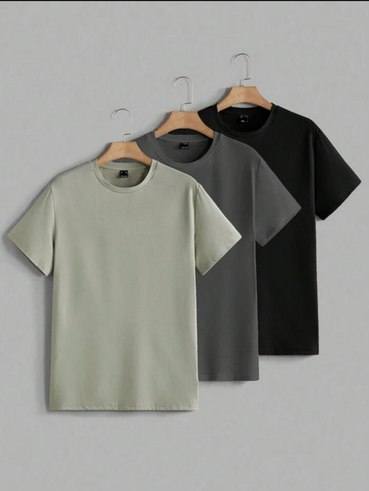 Miraki Pack of 3 Half Sleeve Round Neck T-Shirts MIRP3RTS6