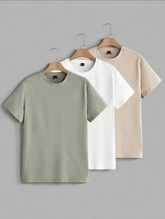 Miraki Pack of 3 Half Sleeve Round Neck T-Shirts MIRP3RTS7