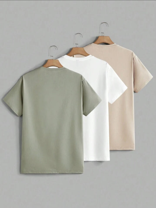 Miraki Pack of 3 Half Sleeve Round Neck T-Shirts MIRP3RTS7