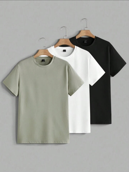 Miraki Pack of 3 Half Sleeve Round Neck T-Shirts MIRP3RTS8