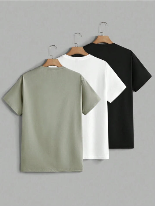 Miraki Pack of 3 Half Sleeve Round Neck T-Shirts MIRP3RTS8