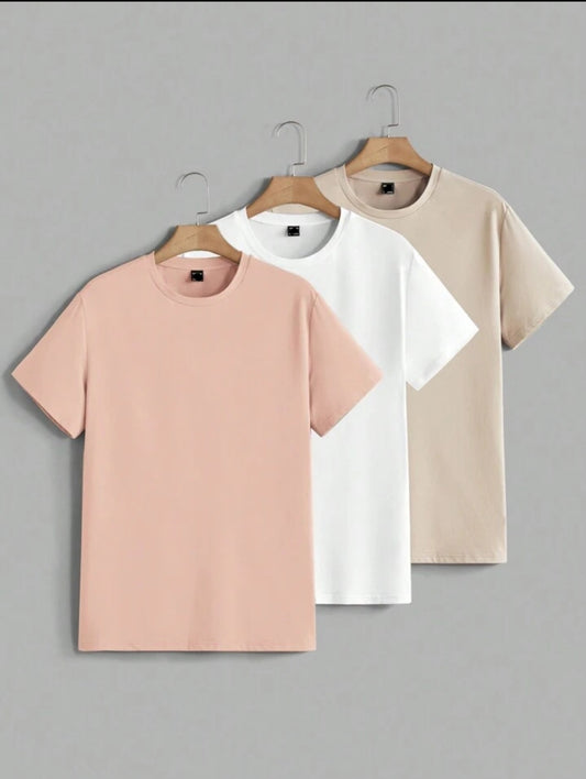 Miraki Pack of 3 Half Sleeve Round Neck T-Shirts MIRP3RTS12