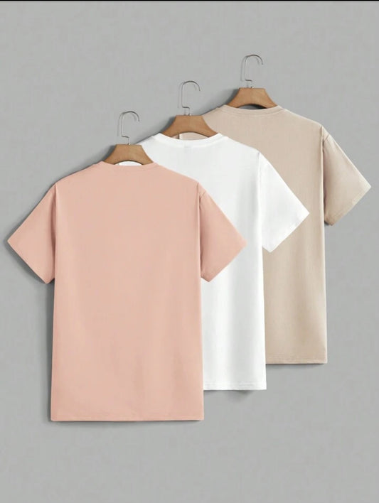 Miraki Pack of 3 Half Sleeve Round Neck T-Shirts MIRP3RTS12