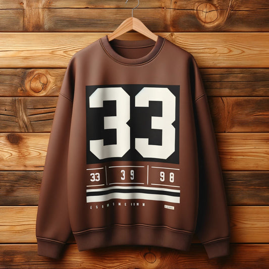 Mens Printed Sweatshirt - MIRPWS63 - Brown