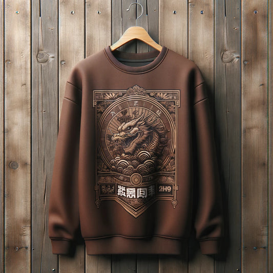 Mens Printed Sweatshirt - MIRPWS60 - Brown